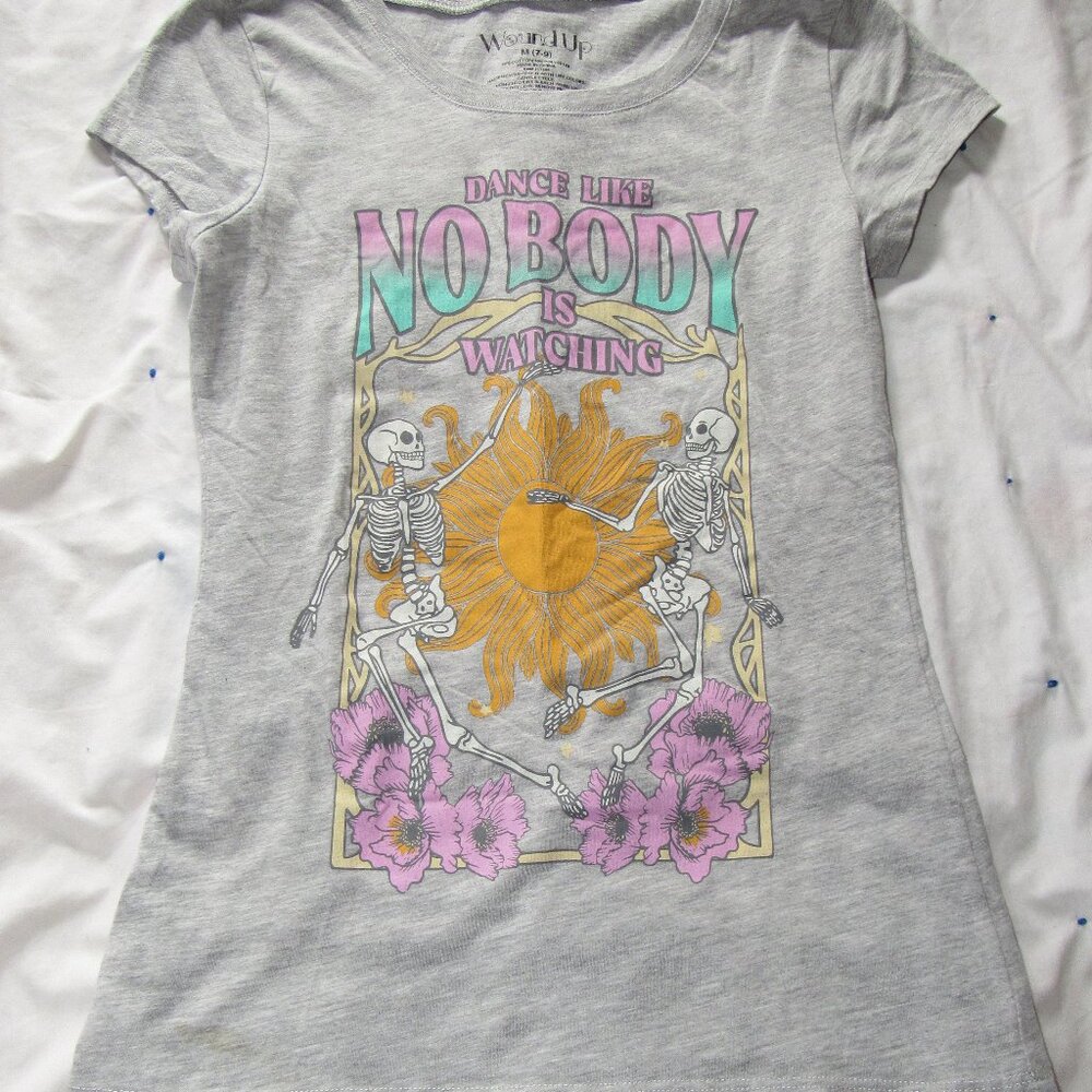 Woman's "Dance" Skeleton T-shirt, Curvy